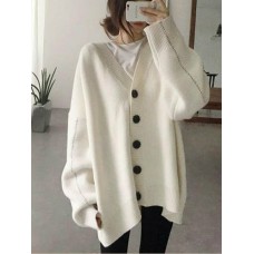 Casual Women Loose Batwing Sleeve Sweater Cardigans