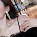 CEDH079 SIQ Pearl Tassel Drop Earrings Pair